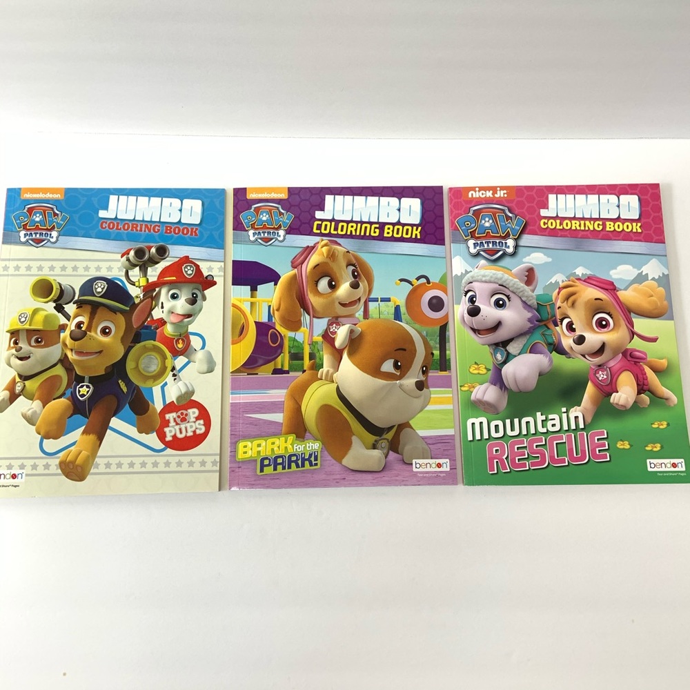 Paw Patrol Jumbo Coloring Books (3Books)